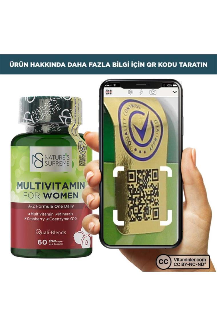 Nature's Supreme Multivitamin For Women 60 Kapsül