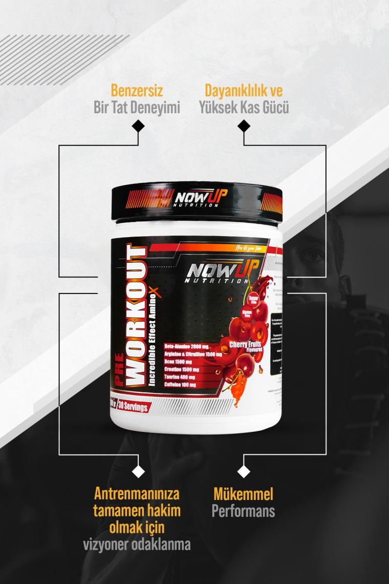 Pre- Workout Incredible Effect Amino Asit / Vişne Aromalı / 360 Gr. / 30 Servis