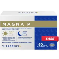 Vitafenix Magna P Magnezyum Ve Vitamin B6 Içeren Takviye Edici Vegan Gıda 60 Saşe