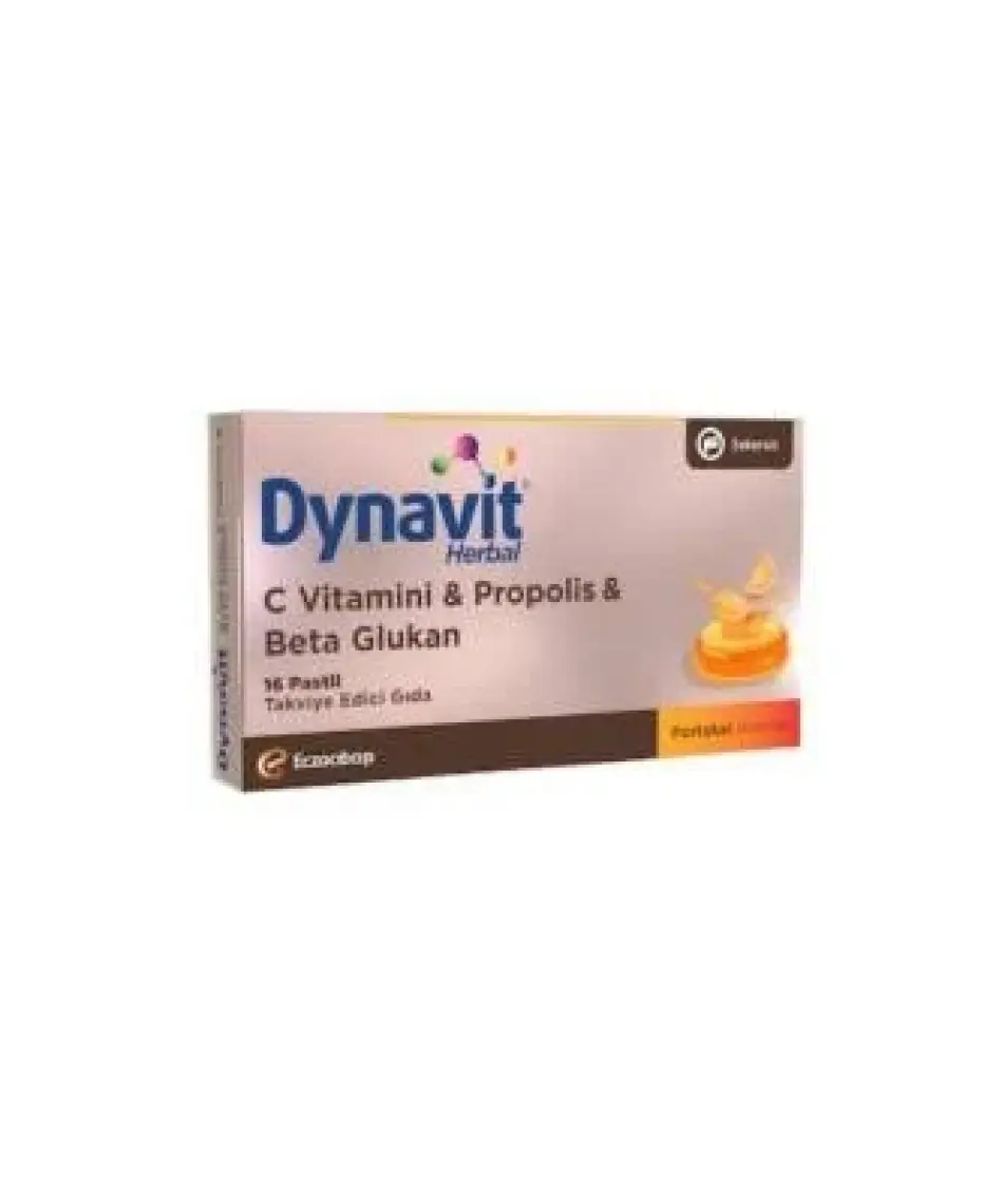Dynavit Herbal Pastil Vitamin C, Propolis & Beta Glukan Pastil