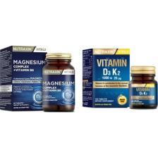 Nutraxin Magnesium Complex 60 Tb + Nutraxin D3K2 120 Tb