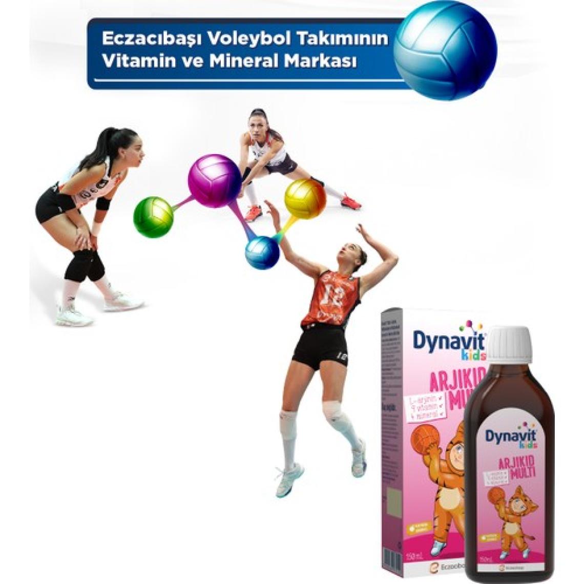 Dynavit Kids Arjikid Multi Şurup 150 mL - L-Arjinin, B Vitaminleri, D Vitamini, Folik Asit, Çinko