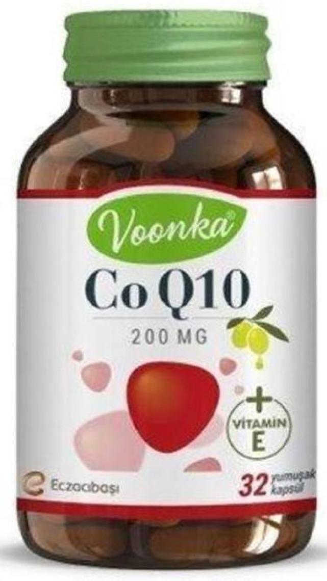 Voonka Co Q10 200 mg Koenzim 32 Yumuşak Kapsül