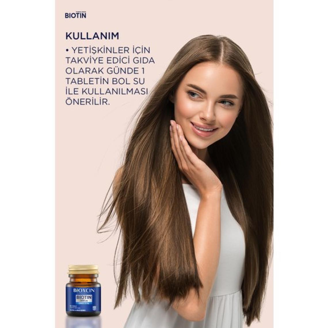 Bioxcin Biotin 5000 mg + Çinko 15 mg 60 Tablet + 300 ml Şampuan Hediyeli