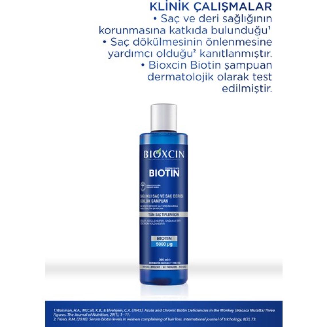 Bioxcin Biotin 5000 mg + Çinko 15 mg 60 Tablet + 300 ml Şampuan Hediyeli