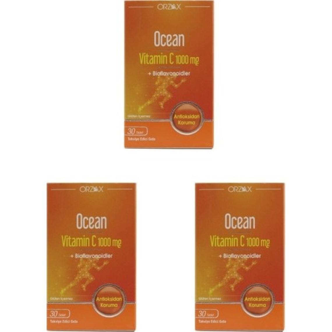 Orzax Ocean Vitamin C 1000 Mg 30 Tablet x 3 Kutu