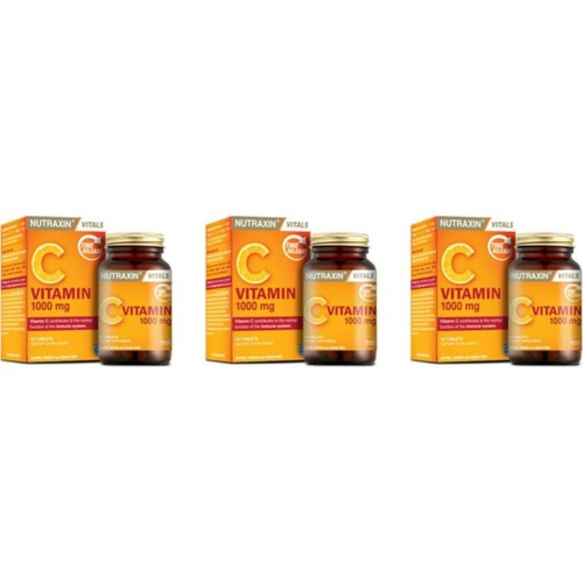 Nutraxin Vitamin C 1000 Mg Takviye Edici Gıda 30 Tablet x 3