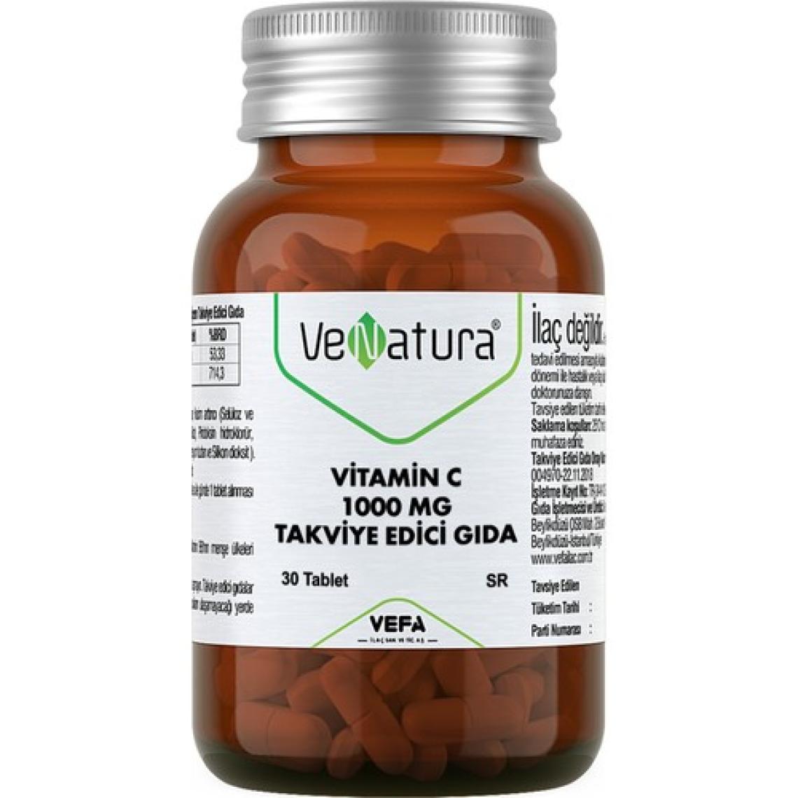 Vefa Venatura Vitamin C 1000 Mg 30 Tablet