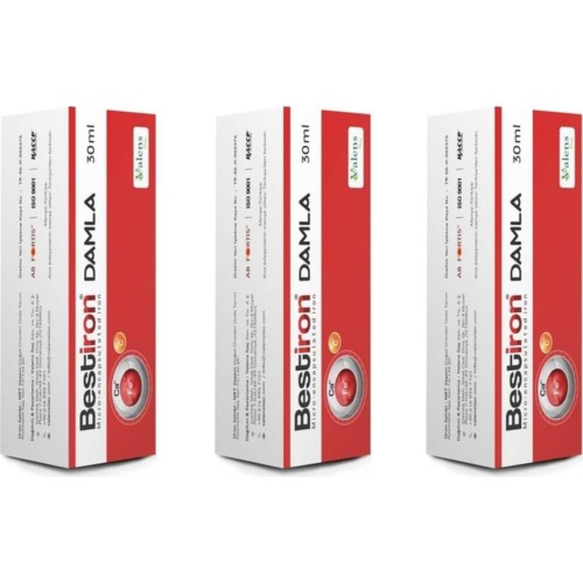 Valens Bestiron Damla Demir ve Vitamin C 30 ml 3 Adet