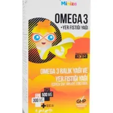 Zade Vital Miniza Omega 3 - Yer Fıstığı Yağı Içeren Sıvı Takviye Edici Gıda (Limon Aromalı) 150 ml