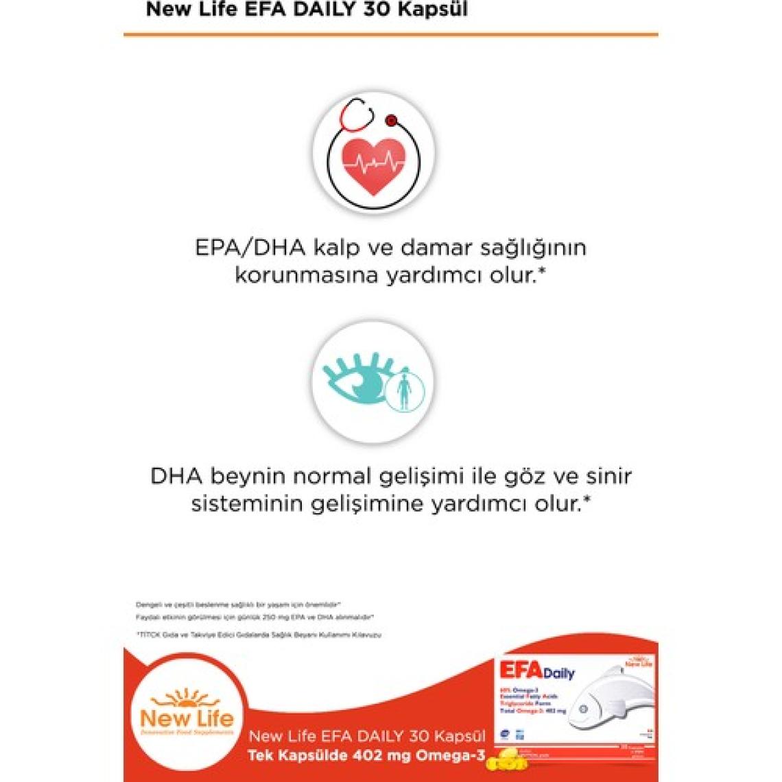 Newlife Efa Daily 30 Kapsül
