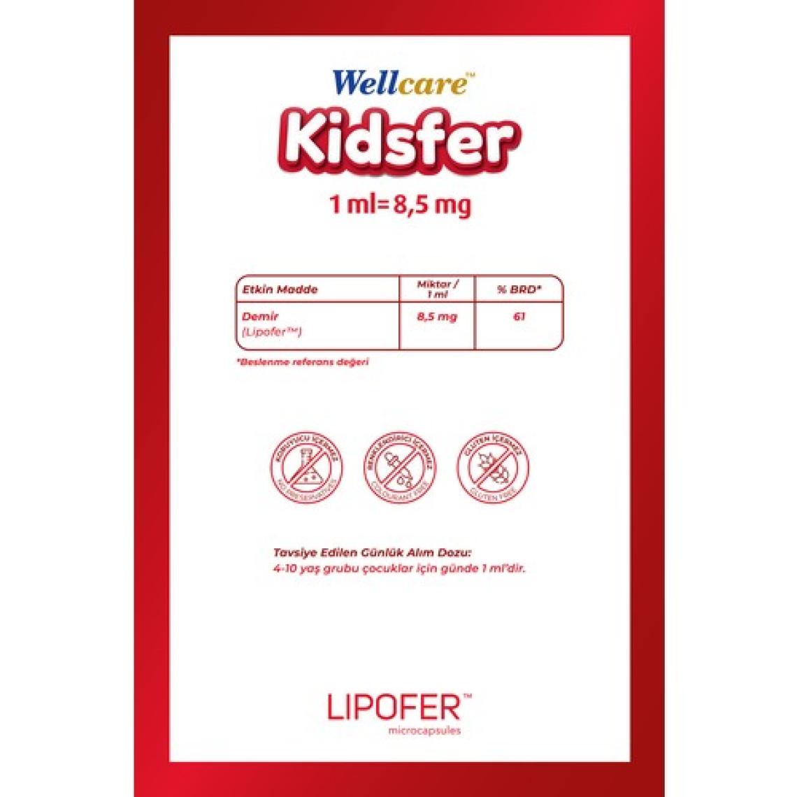 Wellcare Kidsfer Demir Damla 30 ml