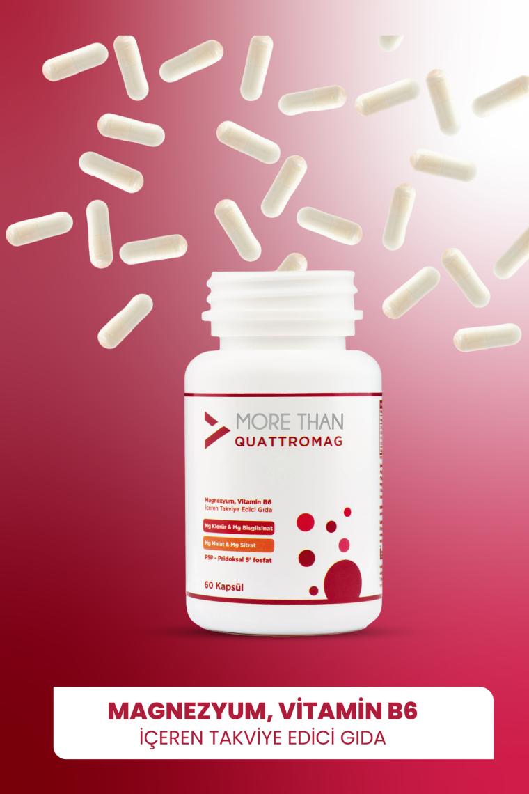 More Than Quattromag Magnezyum Kompleks 60 Kapsül