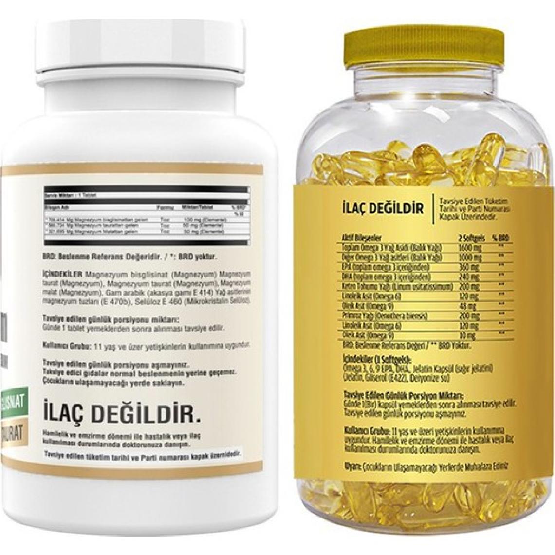 Ncs Magnesium Malat 90 Tablet & Flx Omega 3-6-9 90 Tablet