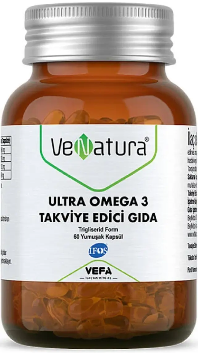 Venatura Ultra Omega 3- 60 Kapsül Takviye Edici Gıda