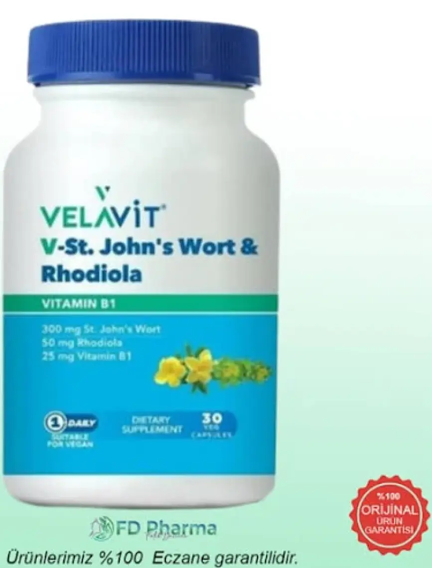 Velavit V-St. John's Worth Rhodiola 30 Tablet