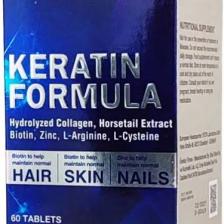 Nutraxin Keratin Formula - Saç Bakım Vitamini Kolajen Keratin Biotin Çinko L-Arginin L-Sistein