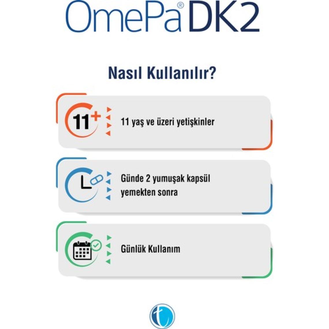 DK2 50 Yumuşak Kapsül D3K2 Omega 3 Balık Yağı