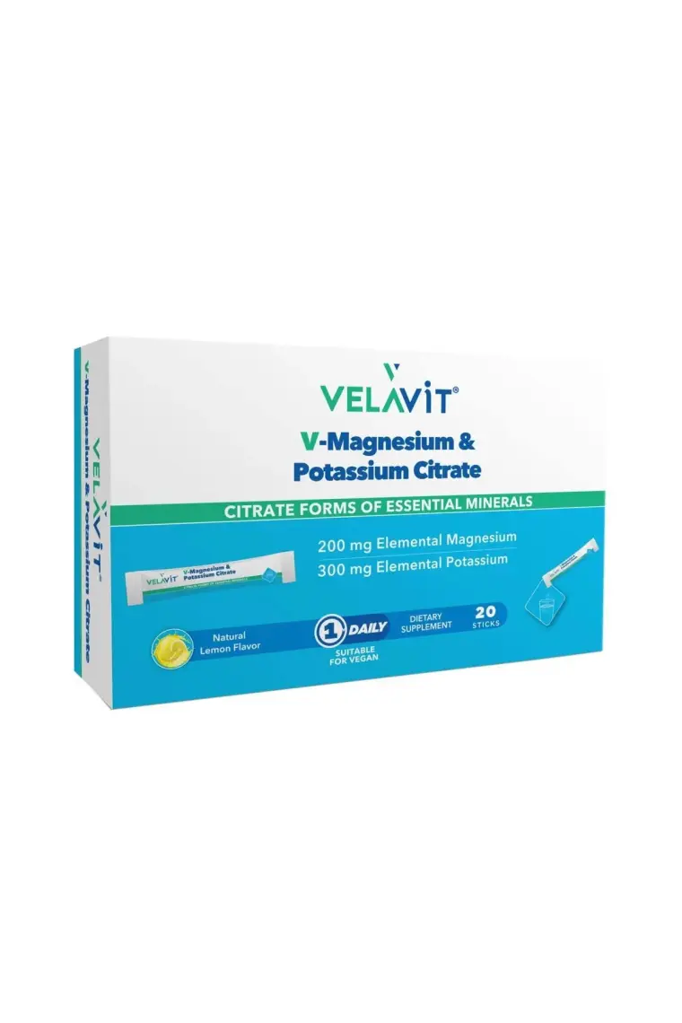Velavit V-Magnesium & Potassium Citrate 20 Saşe