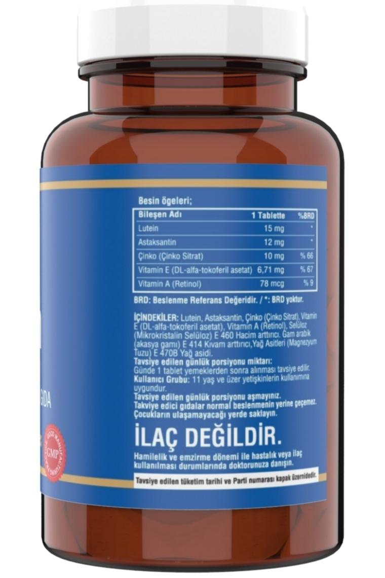 Ncs Lutein 15 Mg Astaksantin 12 Mg 2 x 60 Tablet 120 Tablet