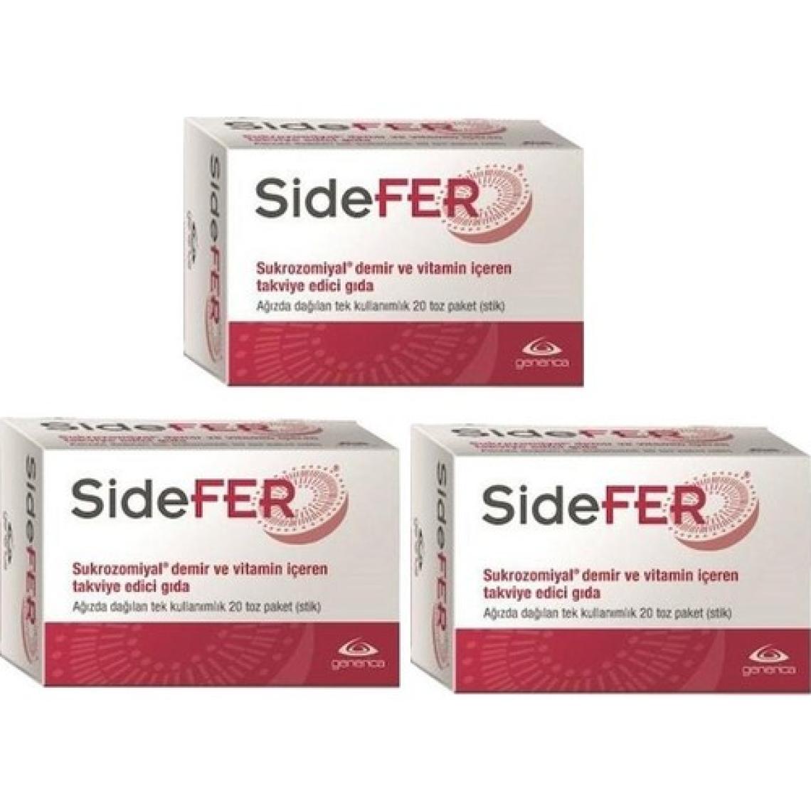 Sidefer Stick- 20 Tek Kullanimlik Toz Paket x 3 Adet