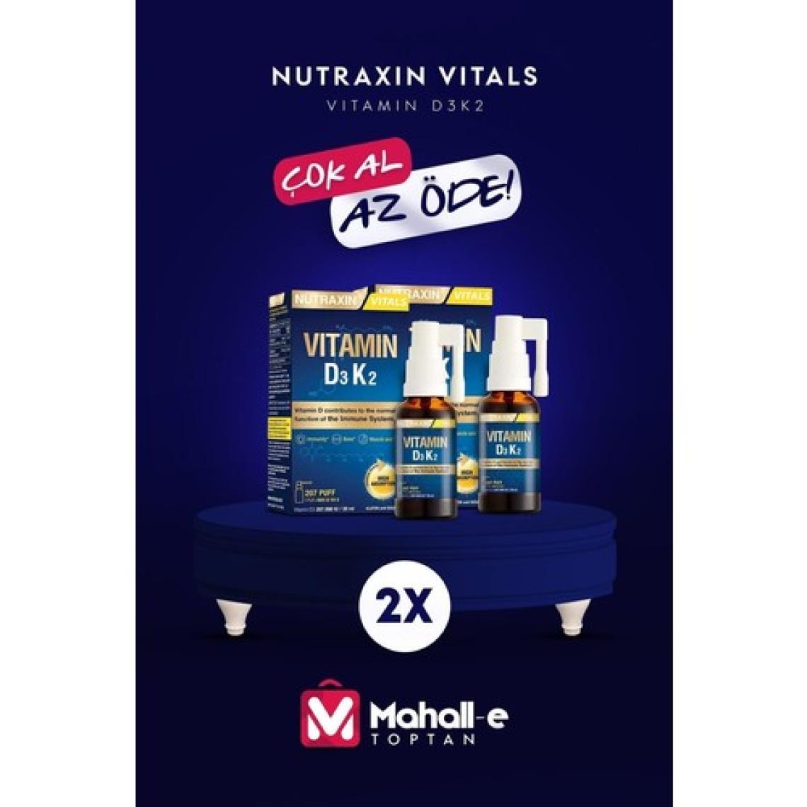 Nutraxin Vitamin D3K2 30 ml Gıda Takviyesi 2'li