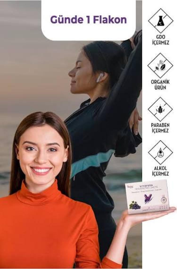 Vitisfera Resveratrol Shot Orman Meyveleri Aromalı 20 x 25 ml
