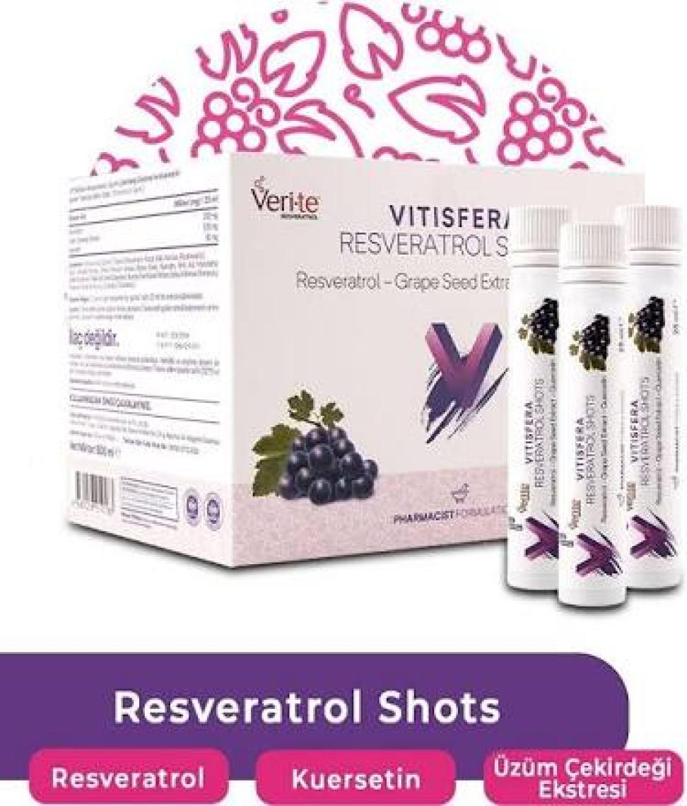 Vitisfera Resveratrol Shot Orman Meyveleri Aromalı 20 x 25 ml
