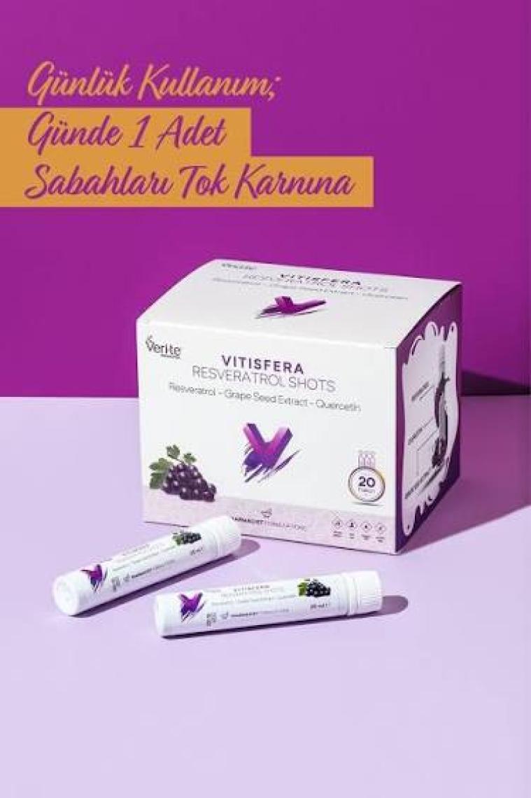 Vitisfera Resveratrol Shot Orman Meyveleri Aromalı 20 x 25 ml