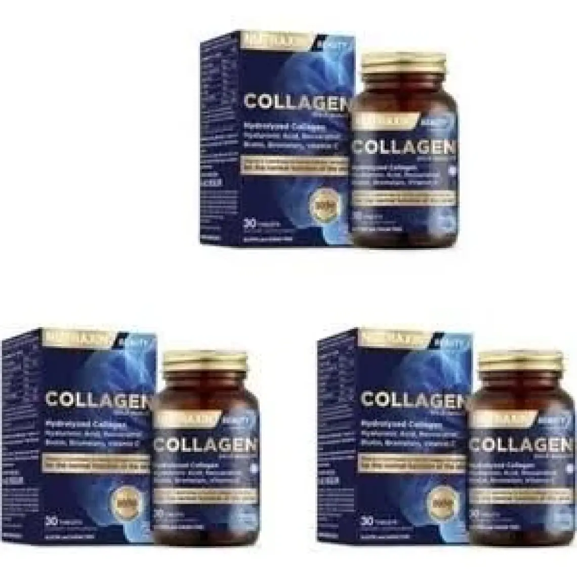 Nutraxin Beauty Gold Collagen 30 Tablet 3 Al 2 Öde