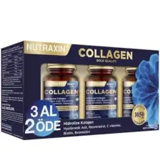 Nutraxin Beauty Gold Collagen 30 Tablet 3 Al 2 Öde