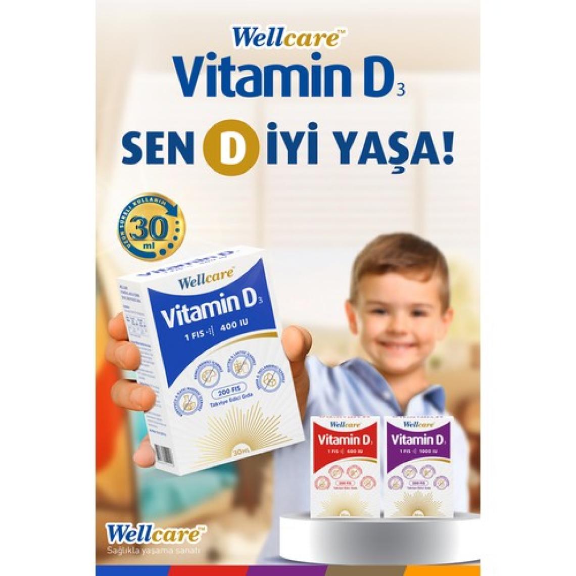 Wellcare Vitamin D3 600 IU 30 ML