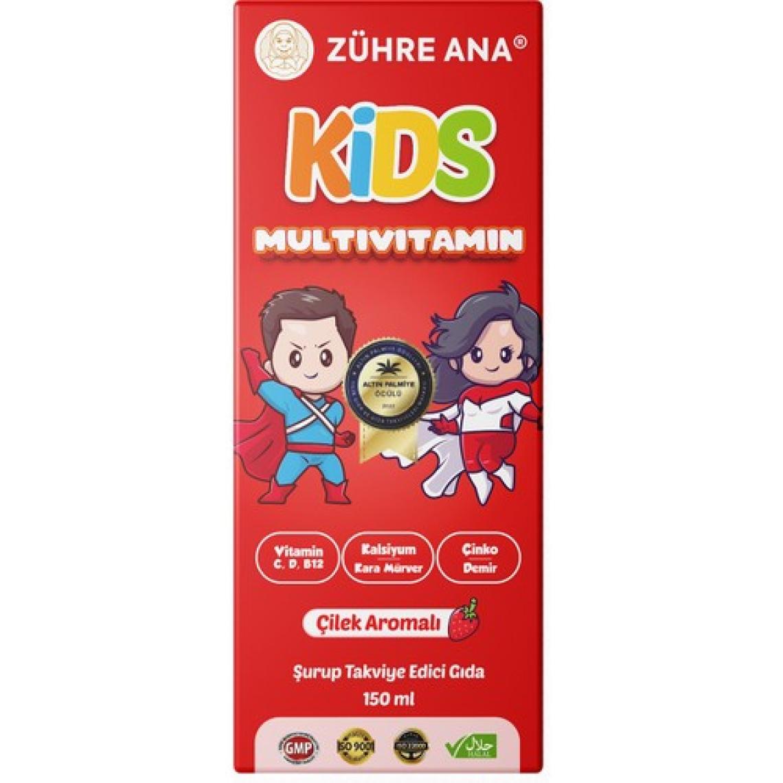 Zühre Ana Kids Multivitamin Şurup Çilekli 150 ml