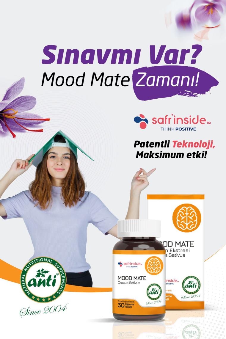 Anti Natural Anti Mood Mate Safran Ekstresi 30 Çiğneme Tableti