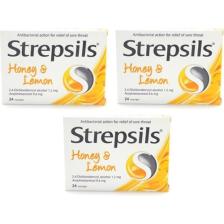 Strepsils Bal ve Limon Aromalı 24 Pastil 3 Adet