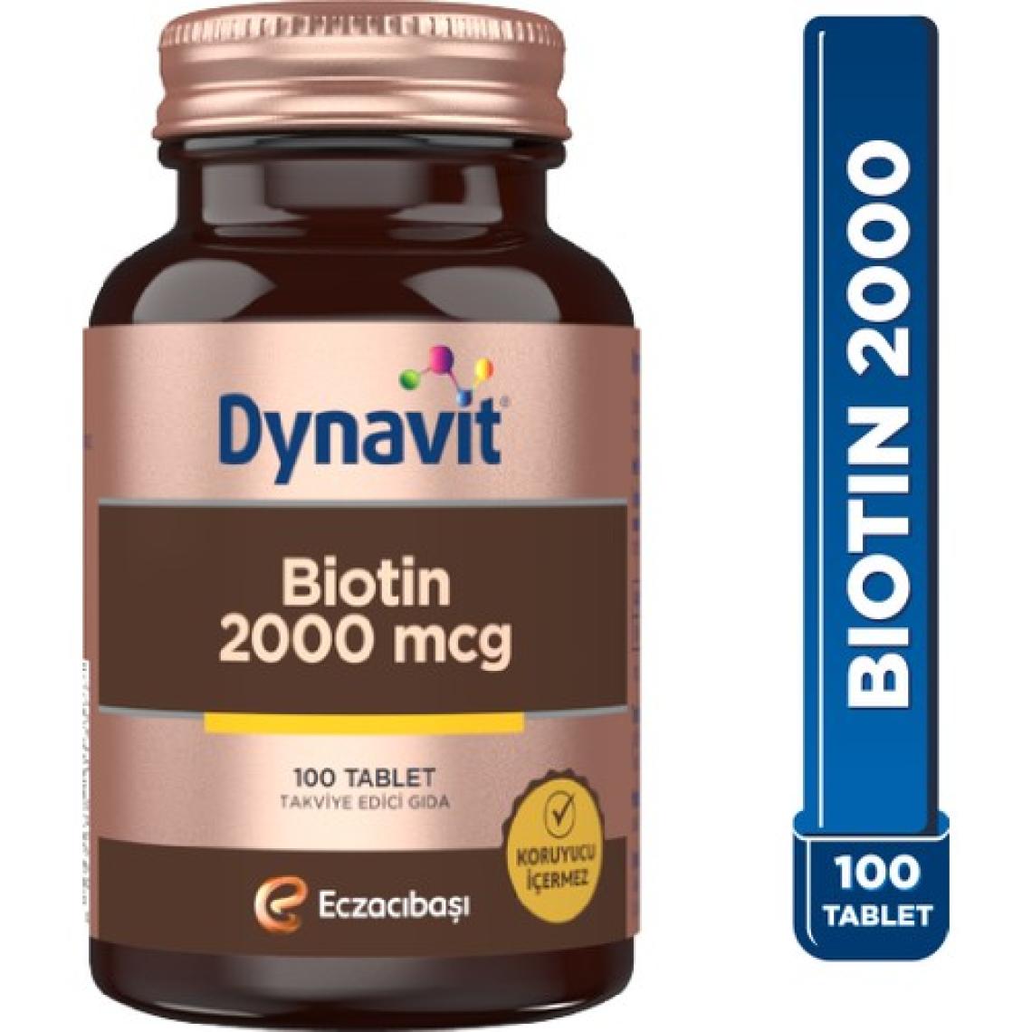 Dynavit Biotin 2000 Mcg 100 Tablet