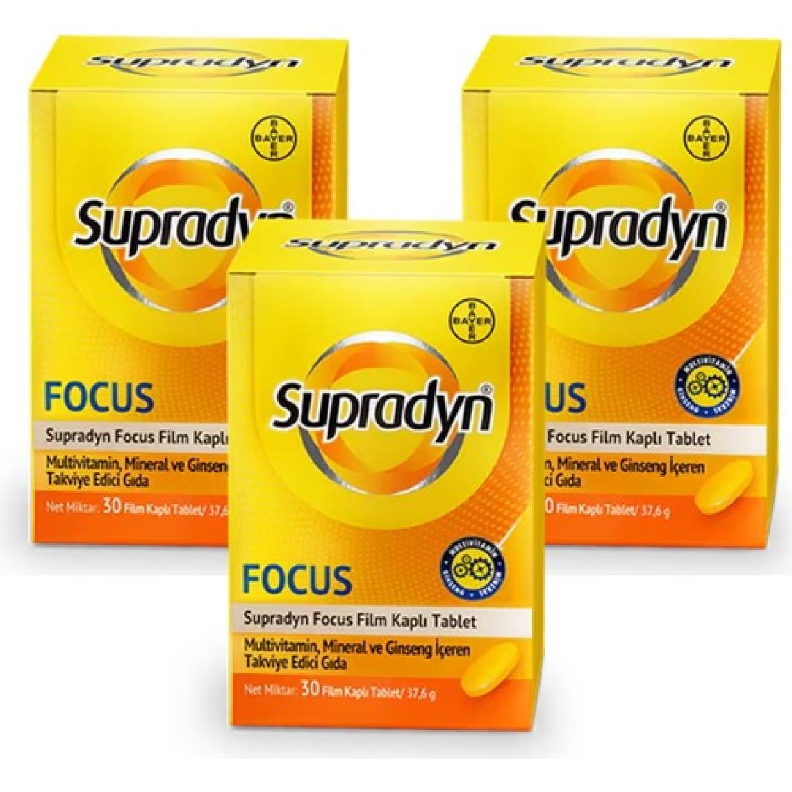 Supradyn Energy Focus 30 Tablet (3'lü Paket)