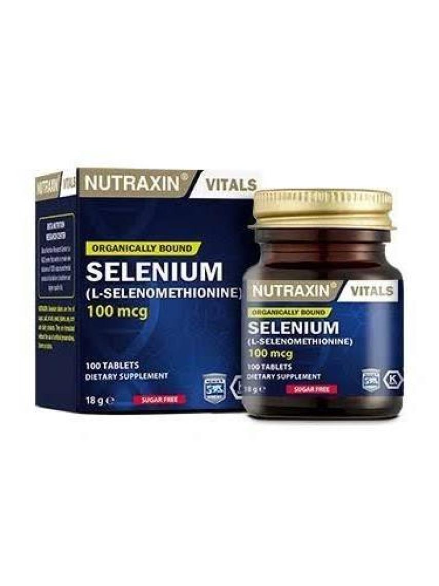 Nutraxin Selenium 100 Tablet Selenyum Takviyesi