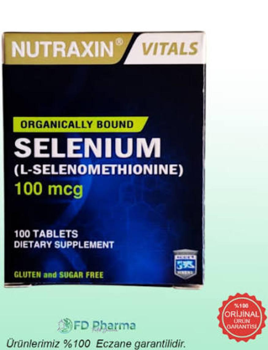 Nutraxin Selenium 100 Tablet Selenyum Takviyesi