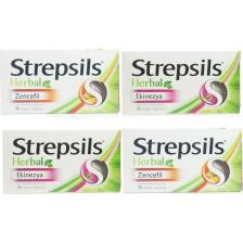 Strepsils Herbal Zencefil 16 Pastil - Strepsils Herbal Ekinezya 16 Pastil x 2 Set