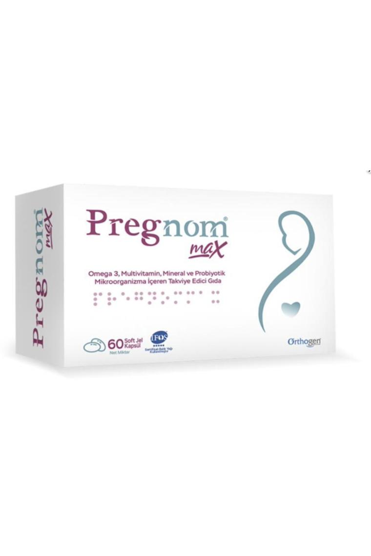 Orthogen Pregnom Max 60 Soft-Jel Kapsül