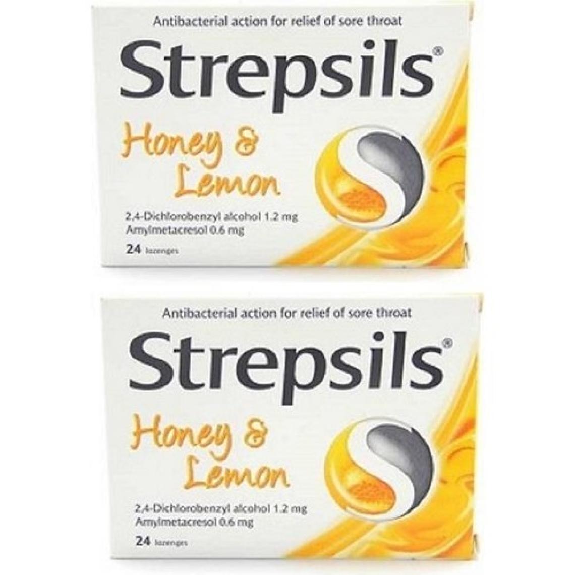 Strepsils Bal ve Limon Aromalı Pastil 24 Pastil 2'li