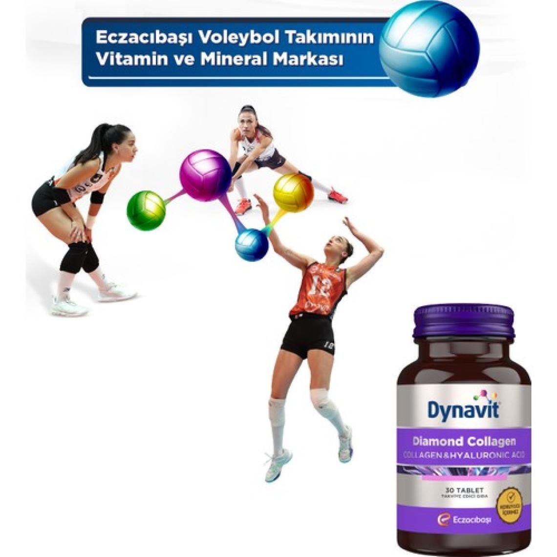 Dynavit Diamond Collagen & Hyaluronic Acid 30 Tablet - 2'li Avantaj Paketi - Tip 1 Balık Kolajeni
