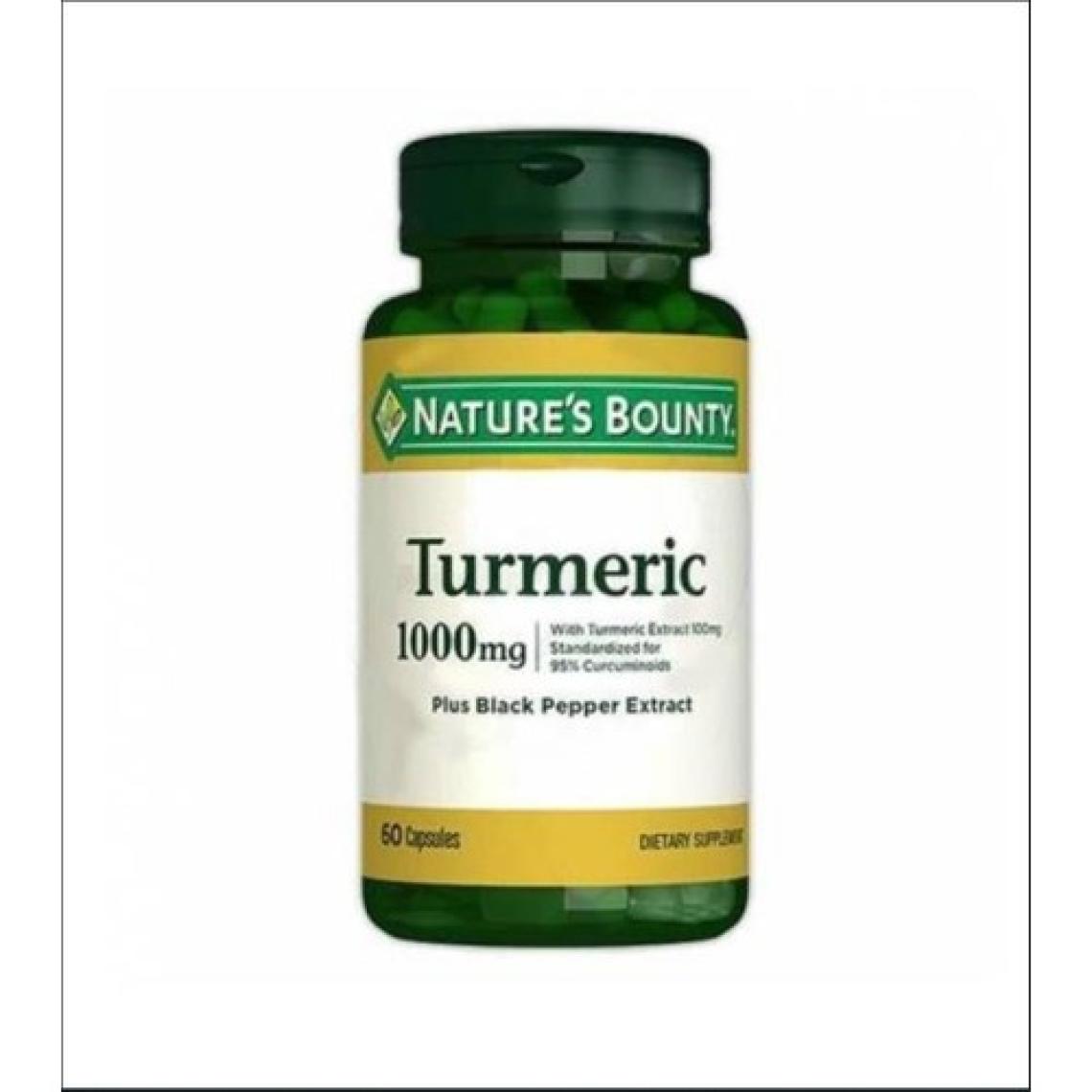 Nature's Bounty Turmeric Curcumin 1000 Mg Plus Black Pepper 60 Kapsül