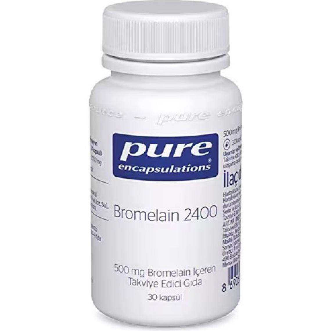 Pure Encapsulations Bromelain 2400 500 mg 30 Kapsül