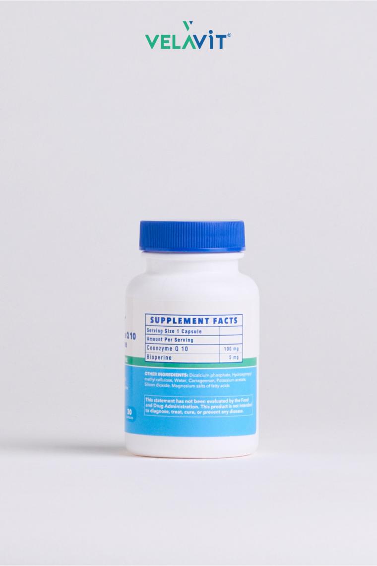 Velavit V-Coenzyme Q10 With Piperine 30 Kapsül