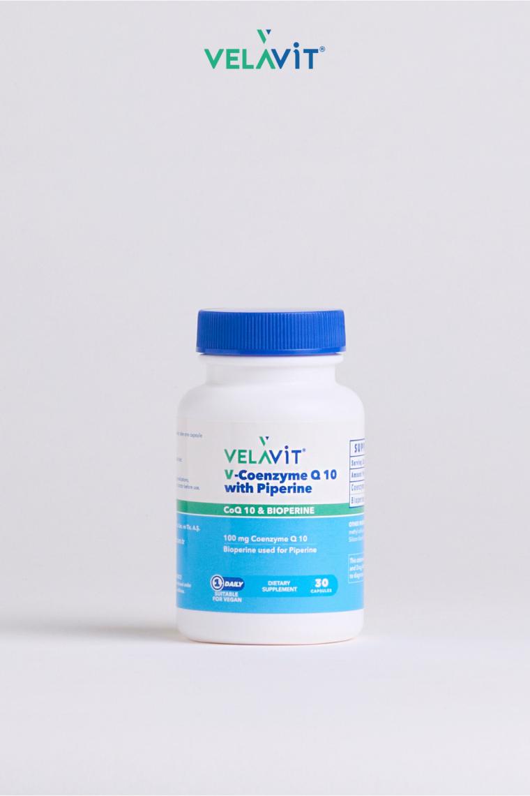 Velavit V-Coenzyme Q10 With Piperine 30 Kapsül