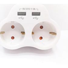 Viko İkili Topraklı Ve USB Şarj Prizi 1A