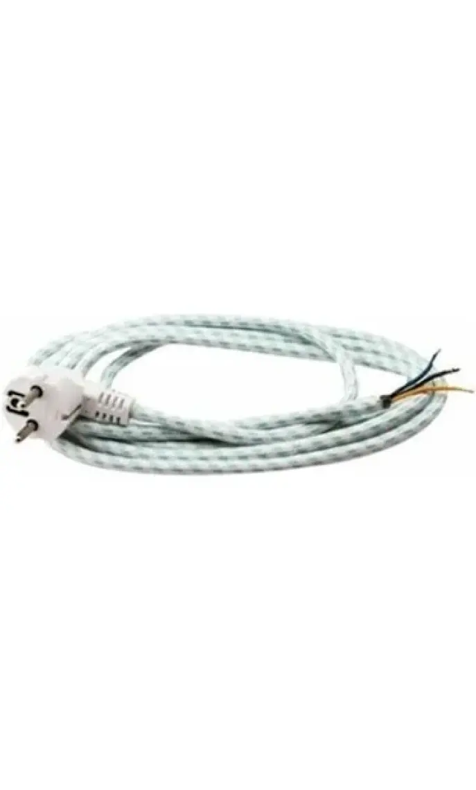 End Elektrik Ütü Kordonu 3*0,75 Mm. 2,5mt Kauçuk