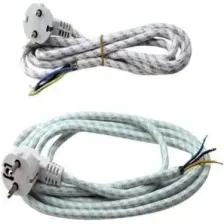 End Elektrik Ütü Kordonu 3*0,75 Mm. 2,5mt Kauçuk